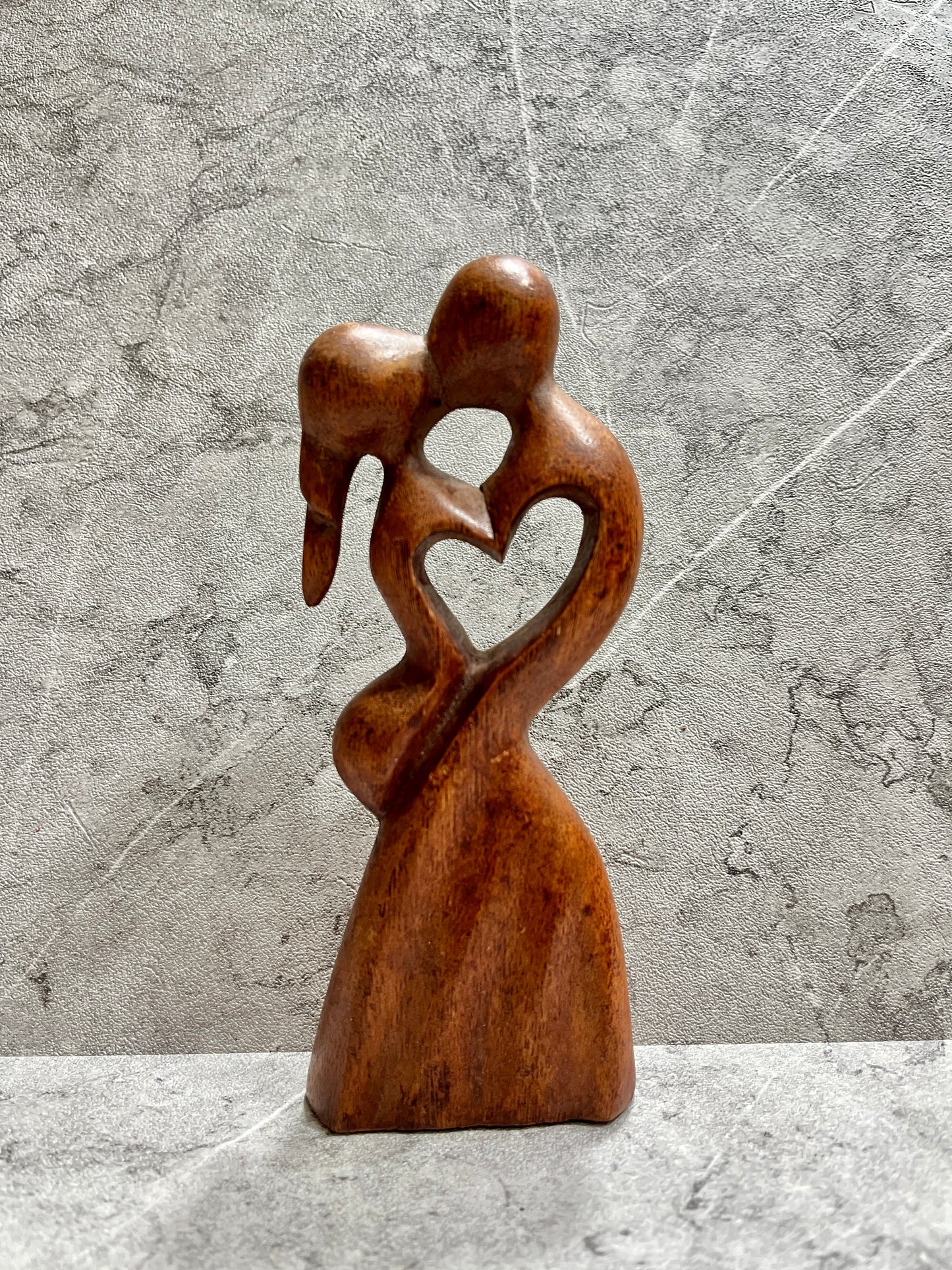 Hand-Carved Wooden Kissing Couple Sculpture: Romantic Home Decor, handmade, gift, housewarming, wall decoration.