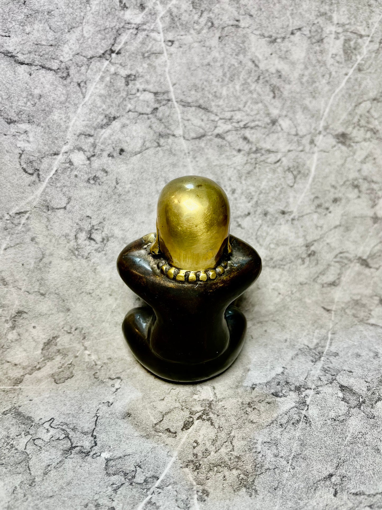 Silent Serenity – Bronze Little Buddha Covering Eyes | Miniature Spiritual Decor