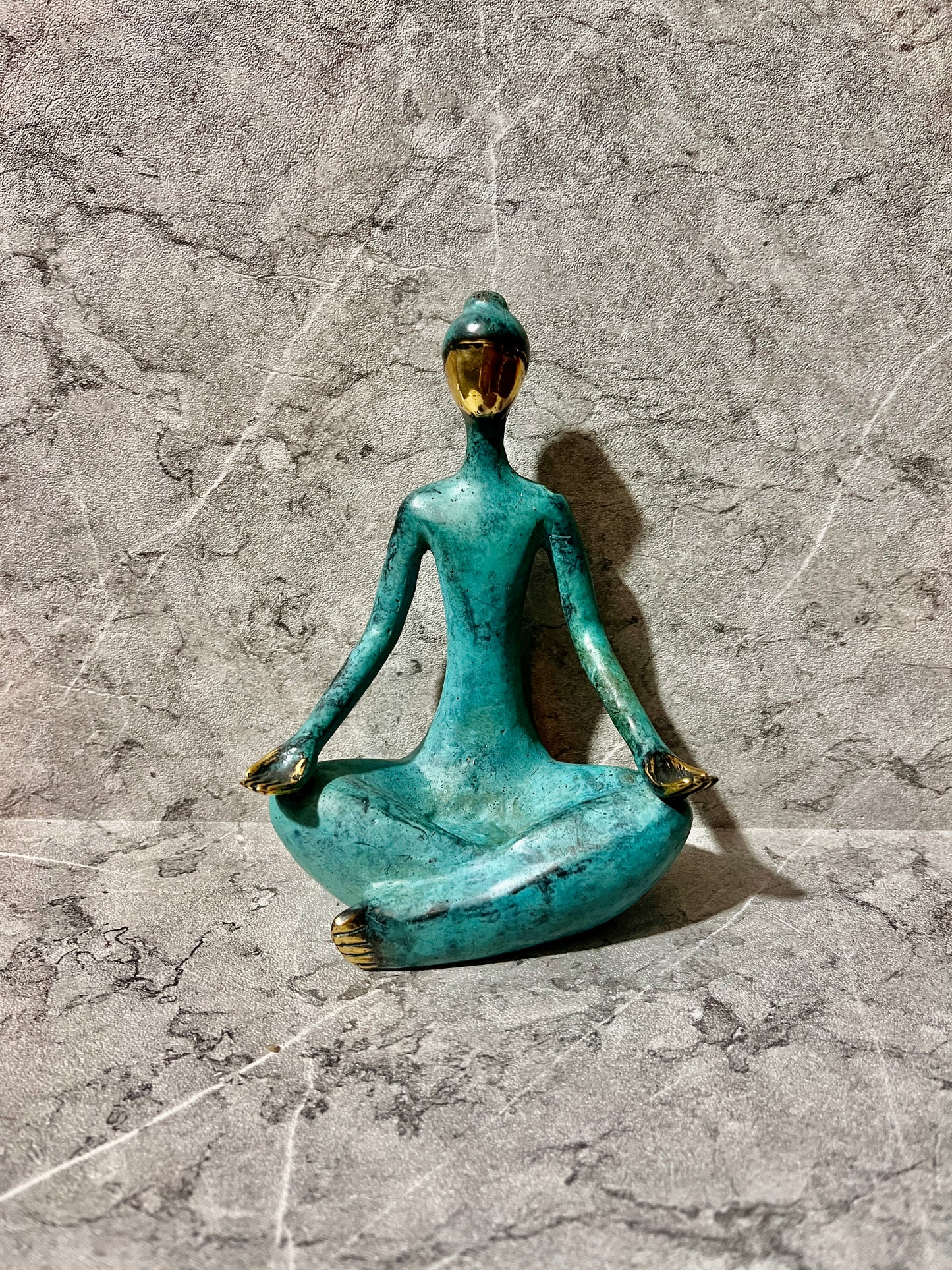 Bronze Woman Yoga Sculpture – Handmade Balinese Art Figure | Serenity in Motion
