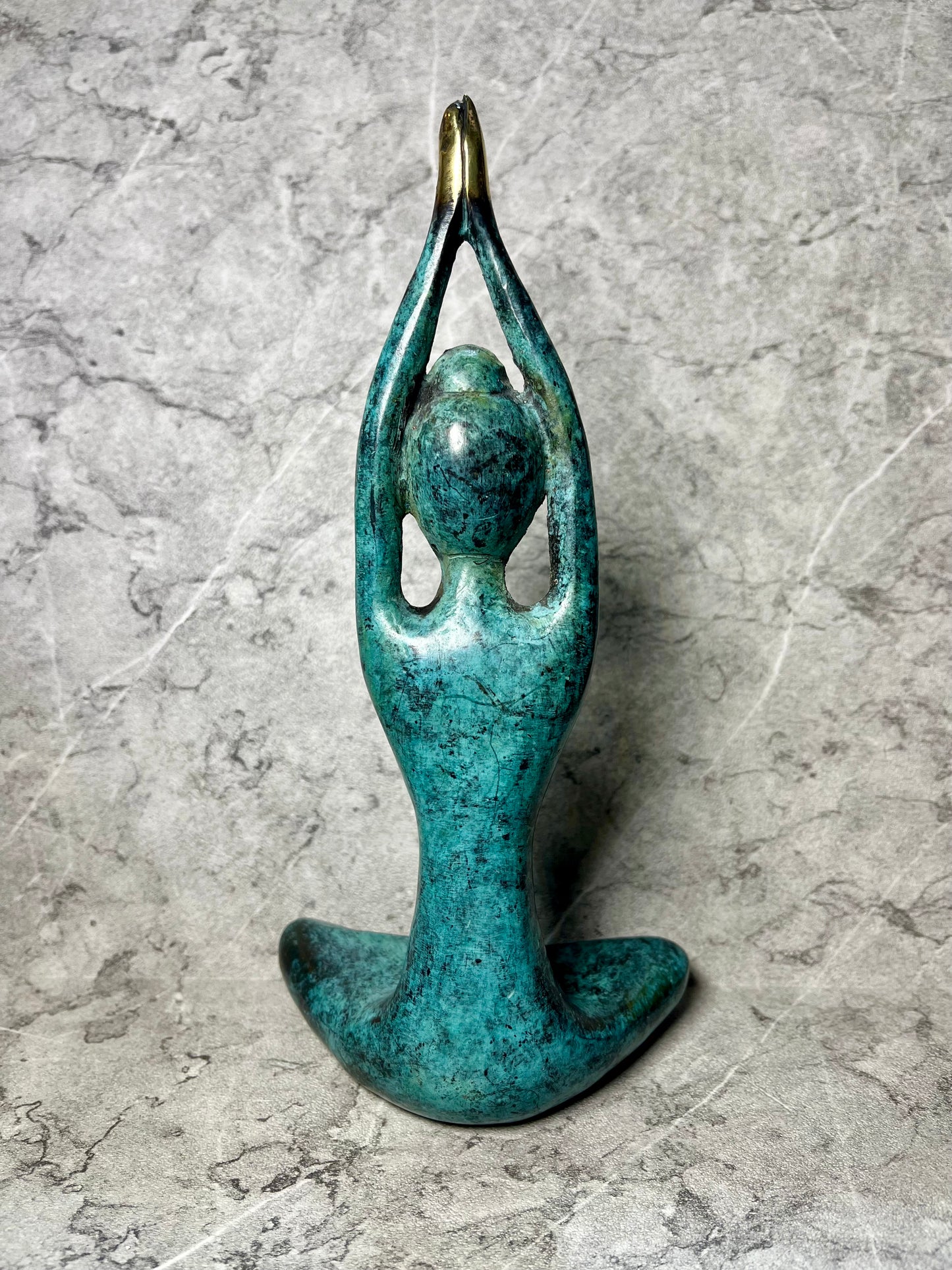 Inner Balance – Bronze Yoga Woman Figure | Handcrafted Serenity Art