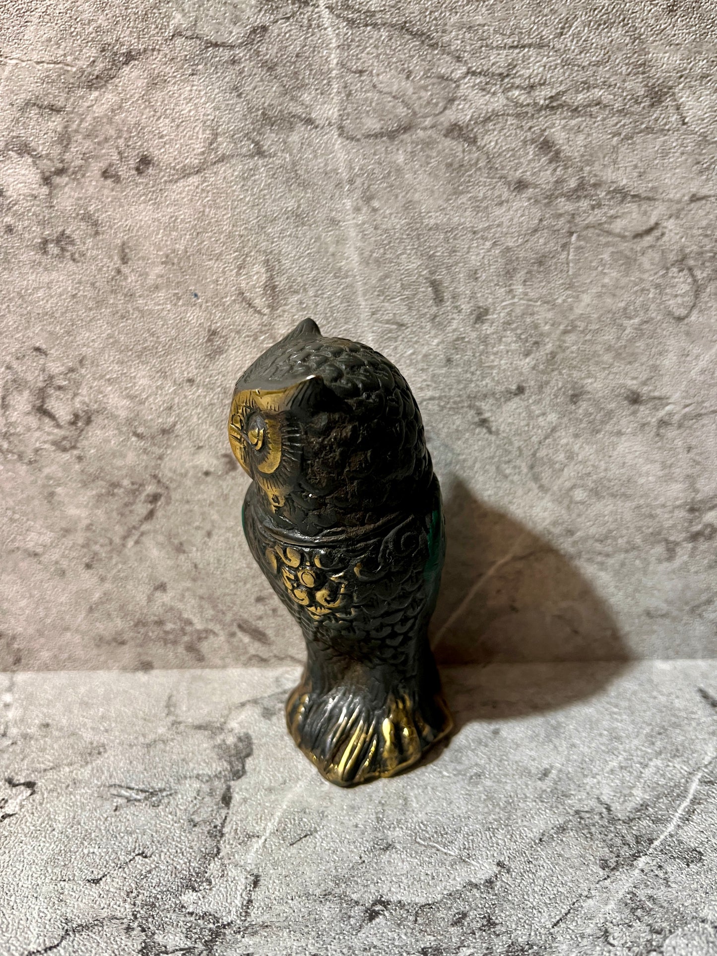 Bronze Owl Figure – Handcrafted Animal Sculpture, Home Decoration, housewarming, gift, handmade.