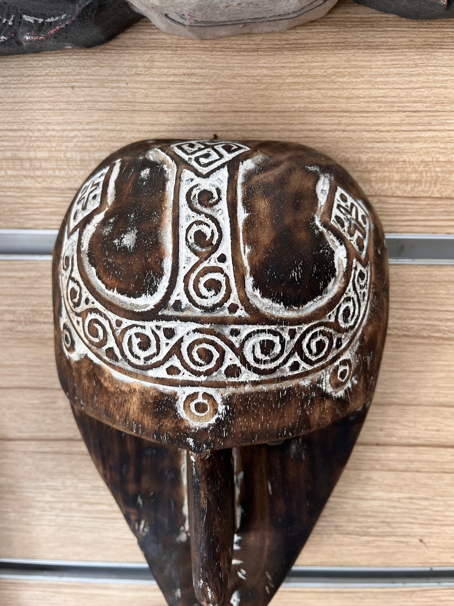Wooden Timor Mask – Hand-Carved Tribal Wall Sculpture tribal art, handmade, gift, housewarming, wall decoration.
