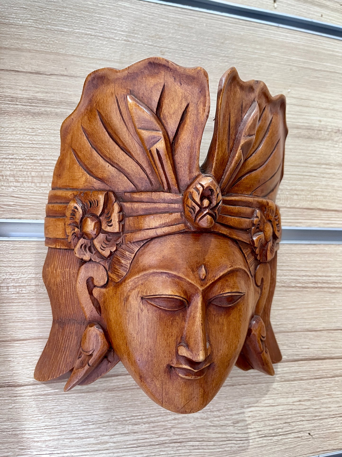 Wooden Balinese Traditional Man Mask – Hand-Carved Wall Sculpture | Cultural Home Décor, handmade, gift, housewarming, wall decoration.