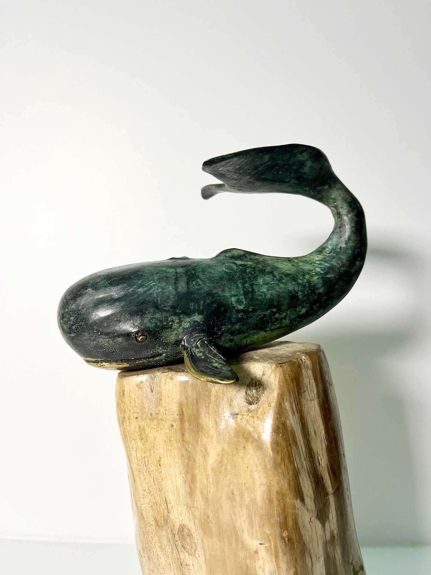 Ocean Majesty – Handmade Bronze Whale Sculpture | Balinese Marine Art Decor