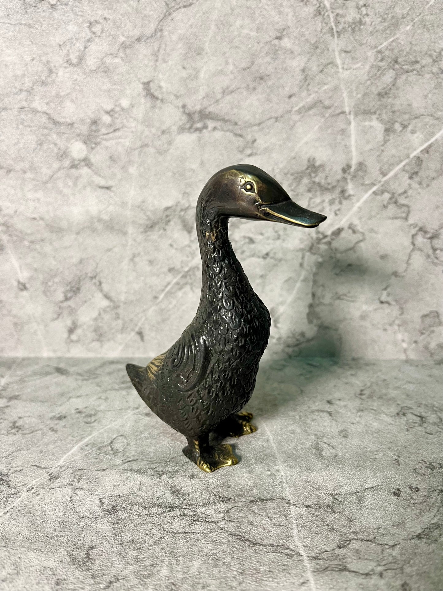 Handmade Bronze Duck Figurine | Balinese Artisan Sculpture