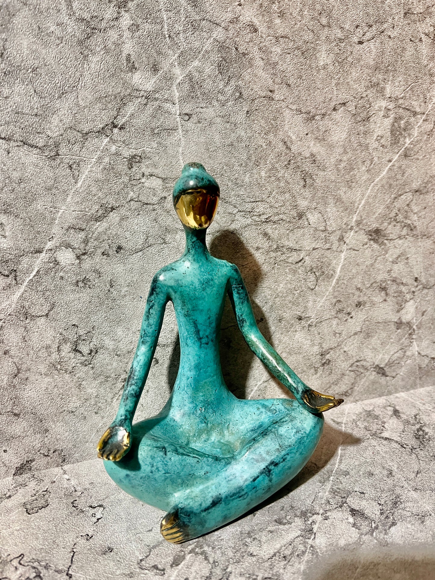 Bronze Woman Yoga Sculpture – Handmade Balinese Art Figure | Serenity in Motion