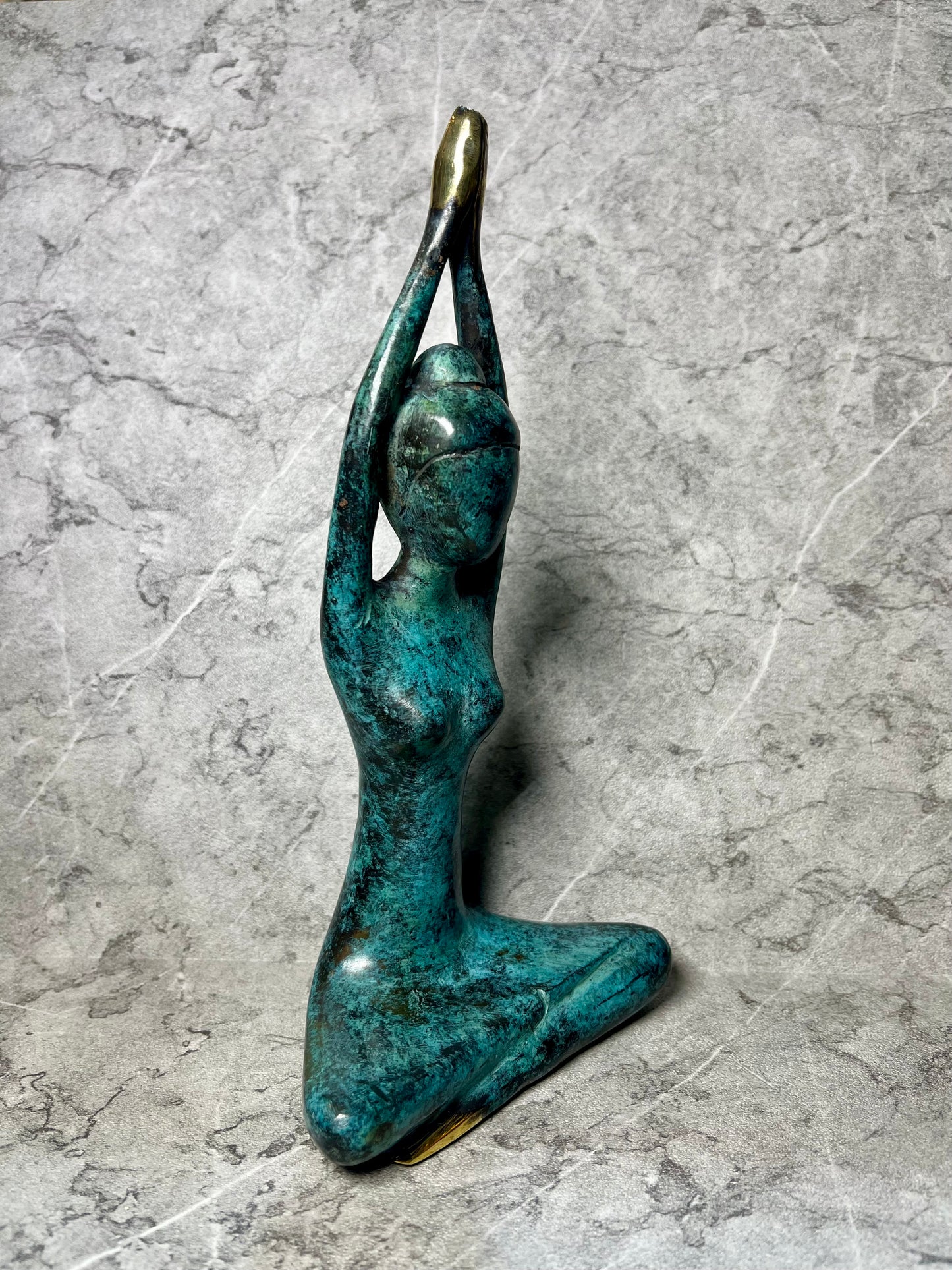 Inner Balance – Bronze Yoga Woman Figure | Handcrafted Serenity Art