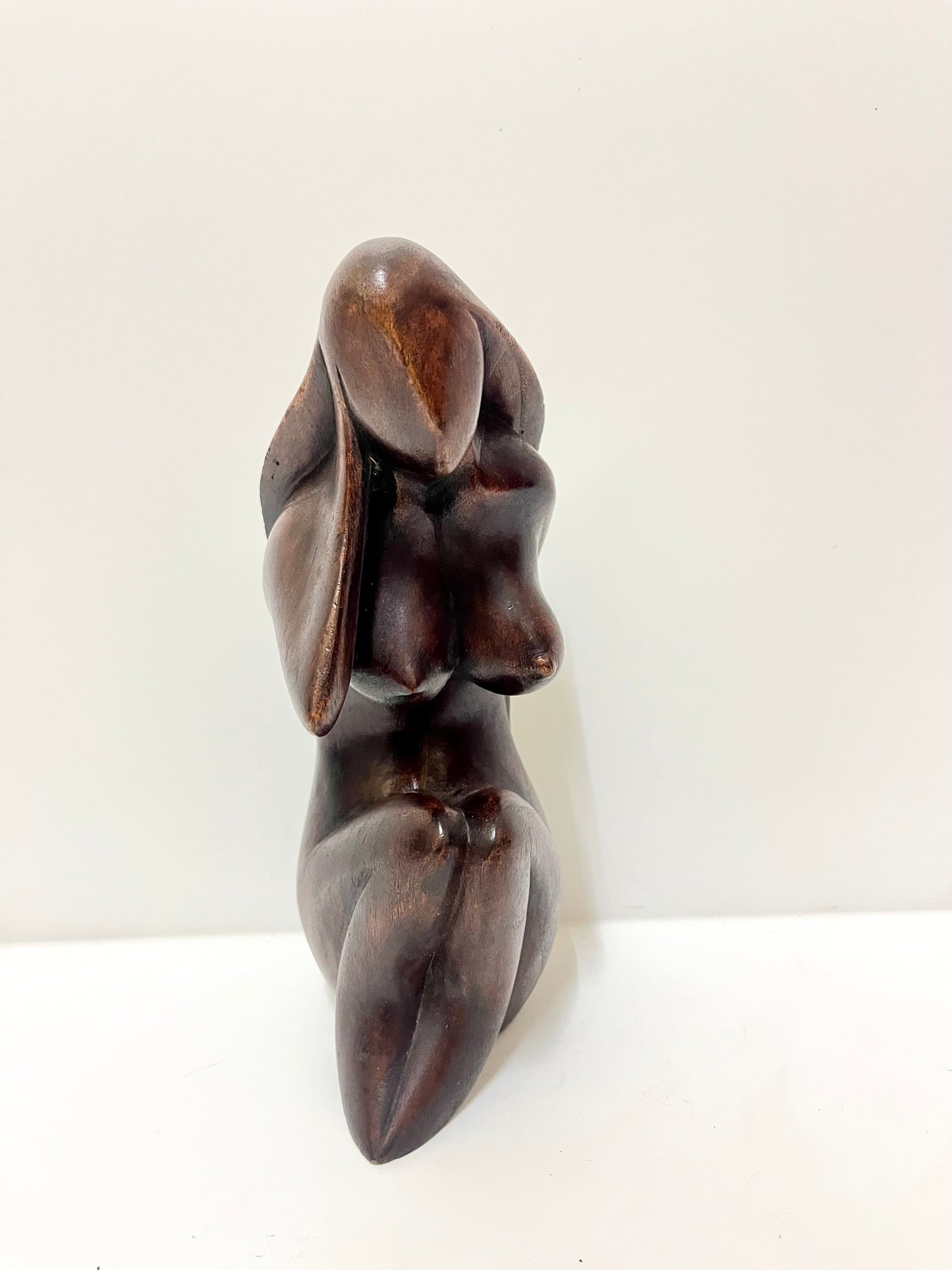 Wooden Carved Abstract Woman – Handcrafted Balinese Art Sculpture, handmade, gift, housewarming, home decor, villa decor.