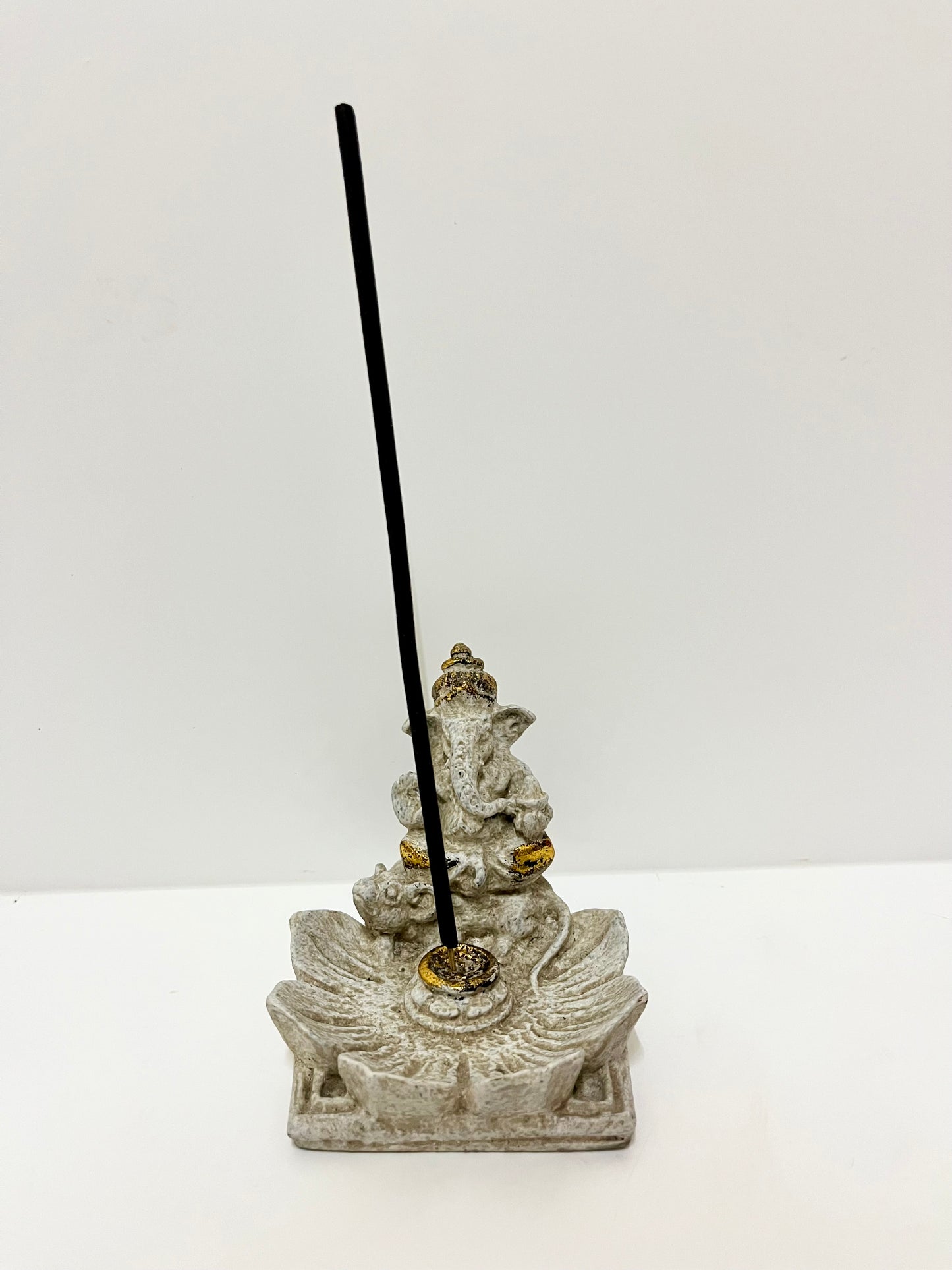 Handcrafted Ganesha Resin Incense Holder – Balinese Spiritual Decor for Meditation & Ritual