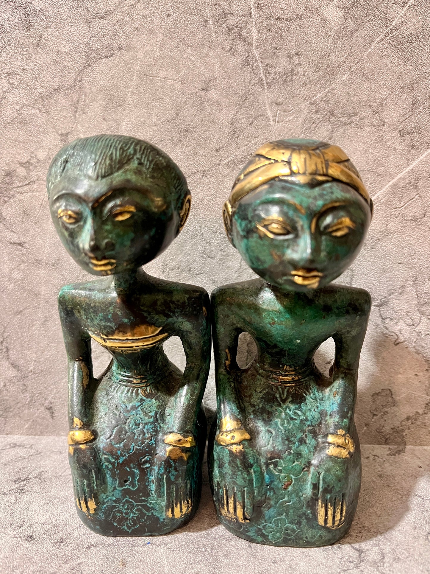Bronze Javanese Wedding Couple – Handmade Sculpture | Cultural Décor, handmade, gift, housewarming, home decor.