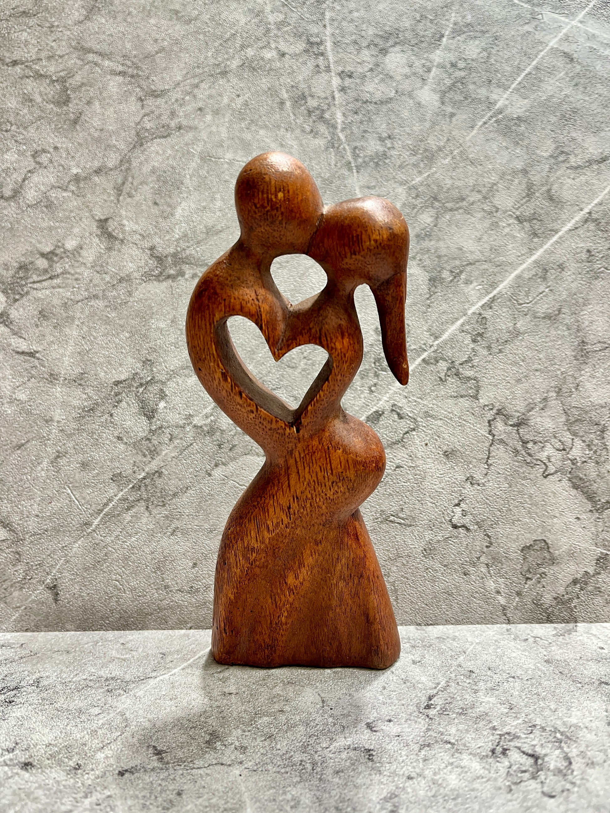 Hand-Carved Wooden Kissing Couple Sculpture: Romantic Home Decor, handmade, gift, housewarming, wall decoration.