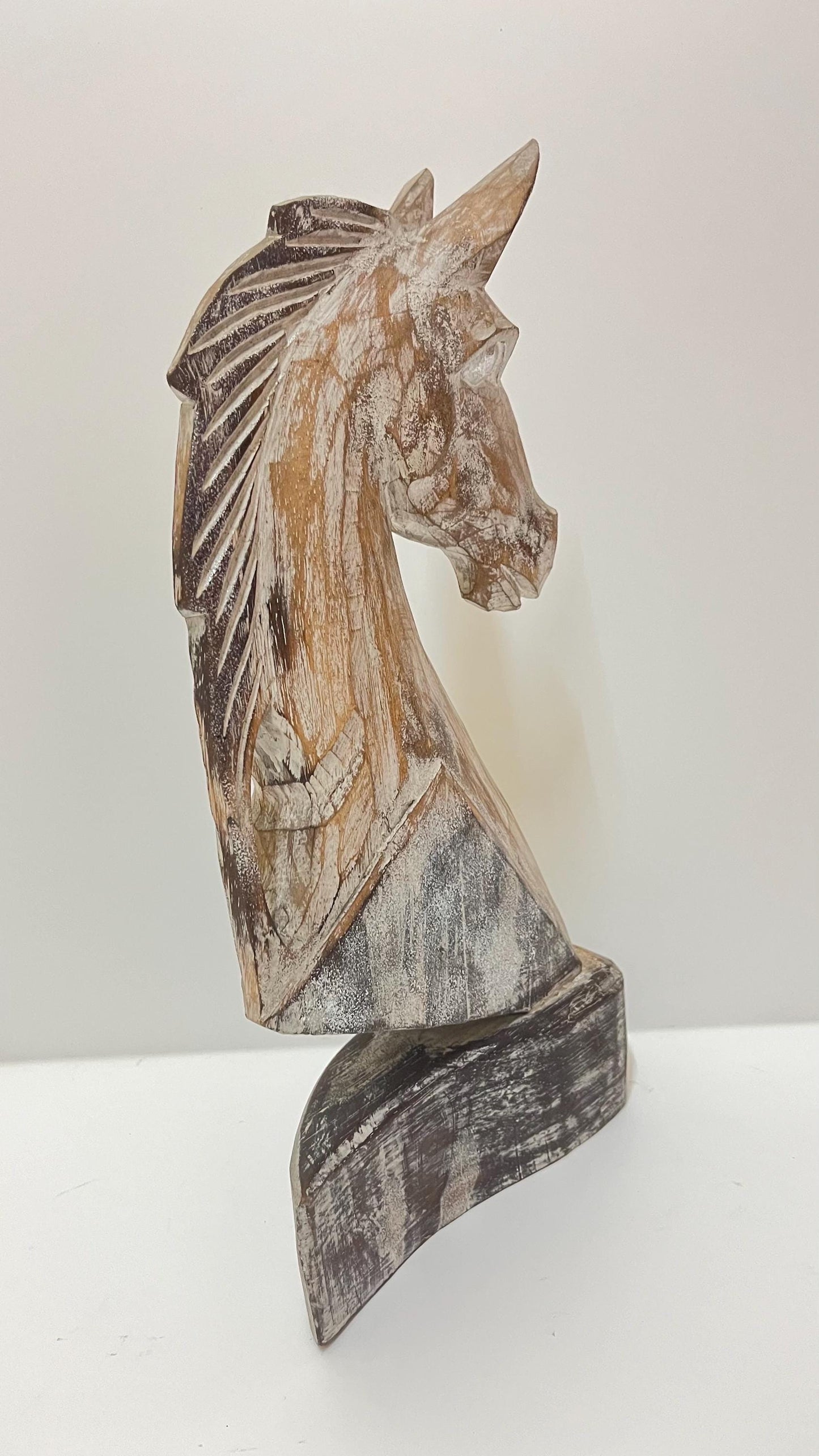 Balinese Hand-Carved Wooden Horse – Artisan Home Decor Sculpture (7.8 inches), handmade, gift, housewarming, home decoration.