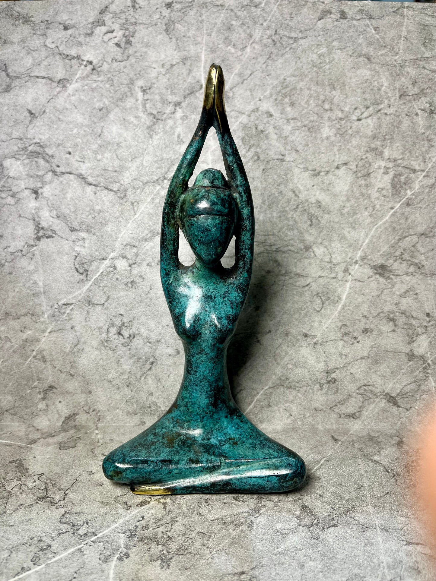 Inner Balance – Bronze Yoga Woman Figure | Handcrafted Serenity Art