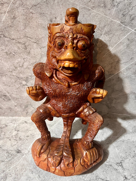 Wooden Hanuman Sculpture – Hand-Carved Balinese Hindu God Figure Decoration