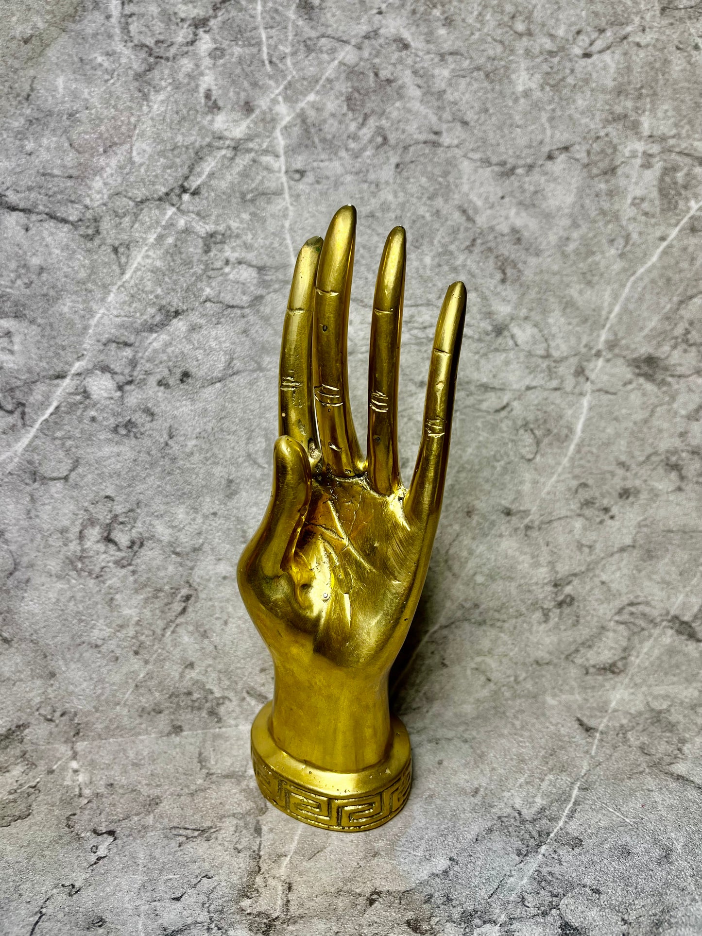 Bronze Abstract Hand Sculpture: Modern Balinese Decor