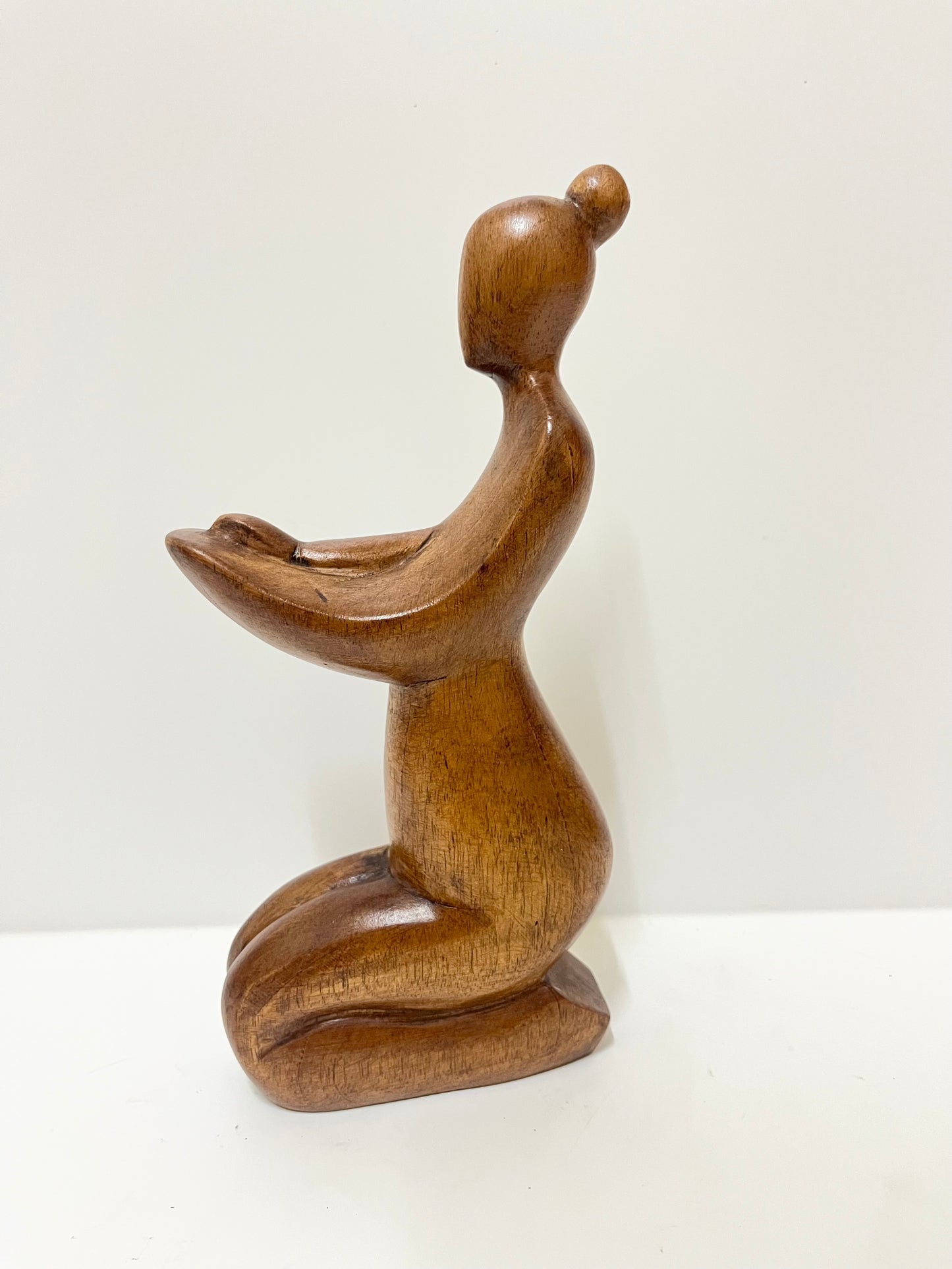 Balinese Abstract Mother and Child Wooden Sculpture