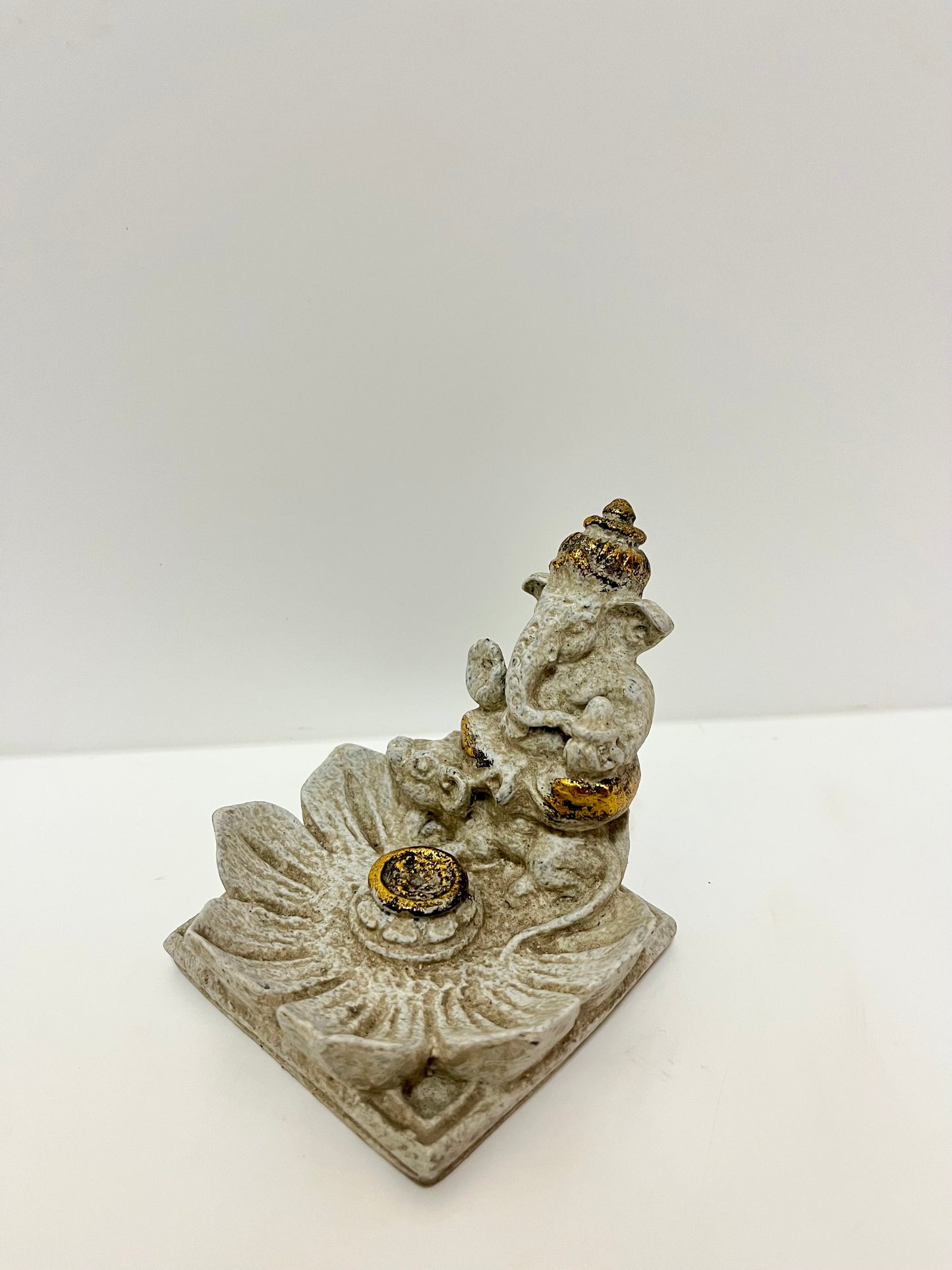 Handcrafted Ganesha Resin Incense Holder – Balinese Spiritual Decor for Meditation & Ritual