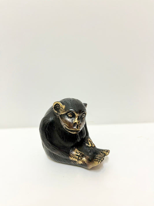 Bronze Monkey – Handcrafted Balinese Miniature Figure