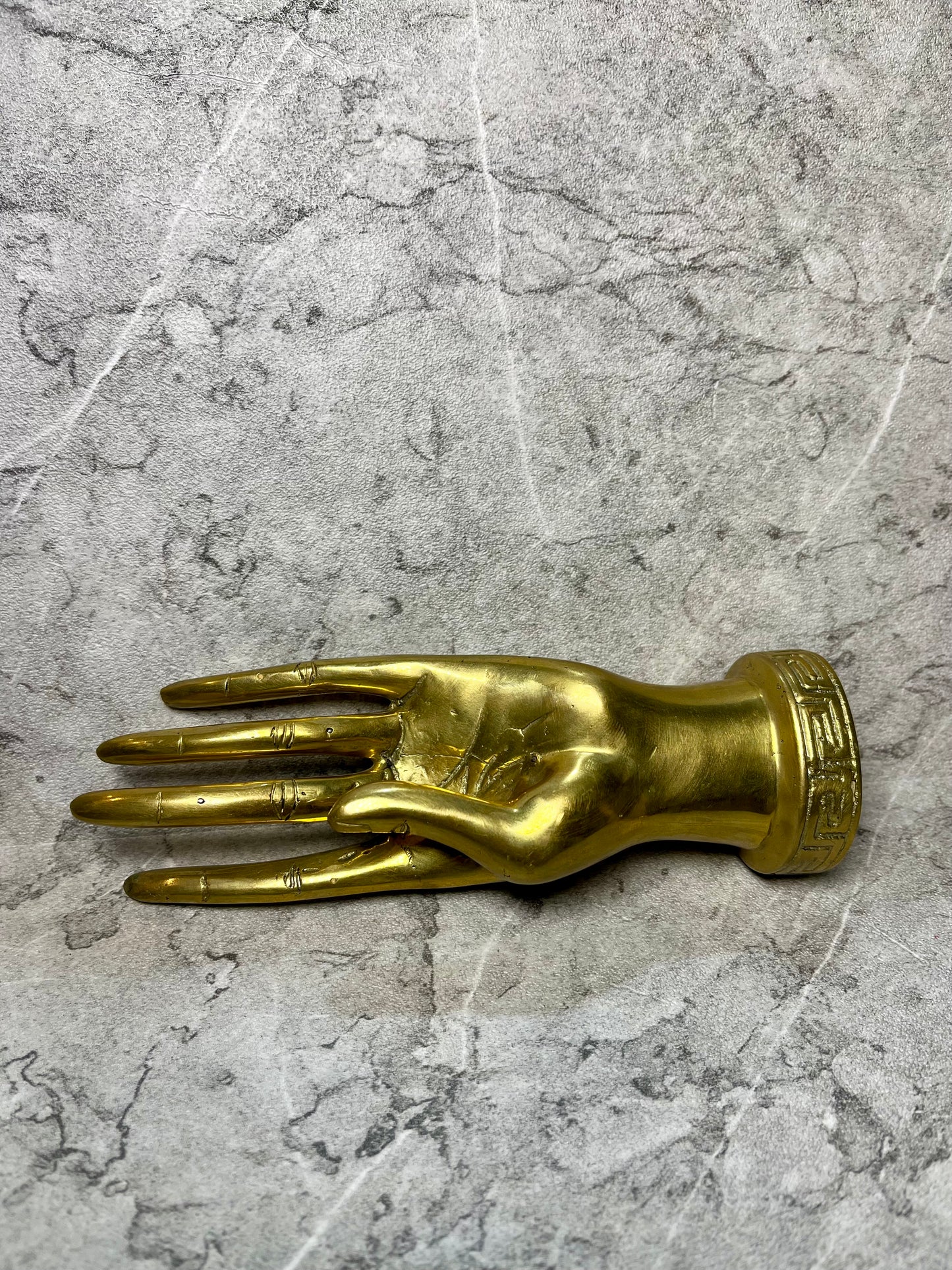 Bronze Abstract Hand Sculpture: Modern Balinese Decor