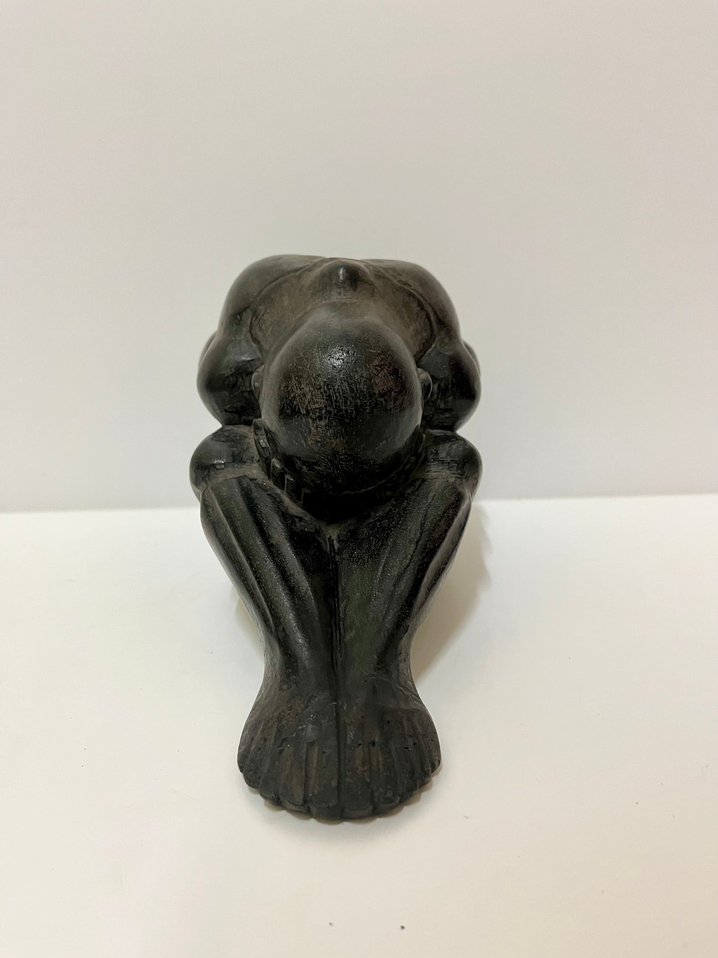 Still Embrace – Abstract Wooden Woman in Rest