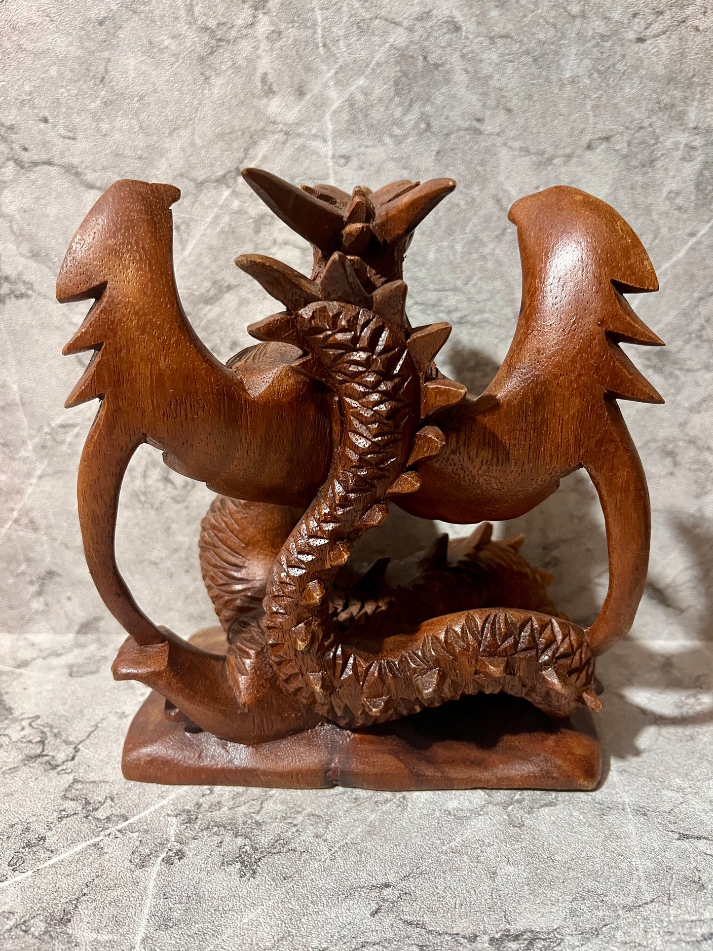 Wooden Dragon Sculpture – Hand-Carved Balinese Art Figure | Mythical Home Decoration
