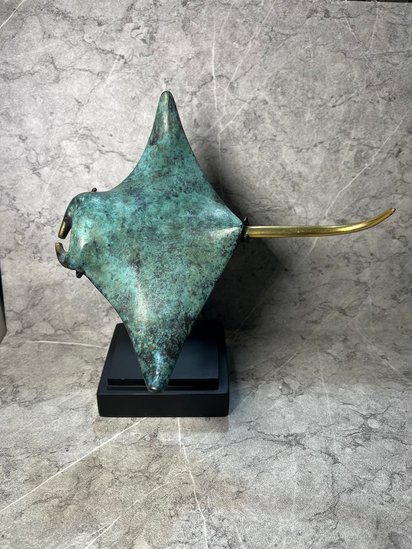 Bronze Manta Ray Sculpture