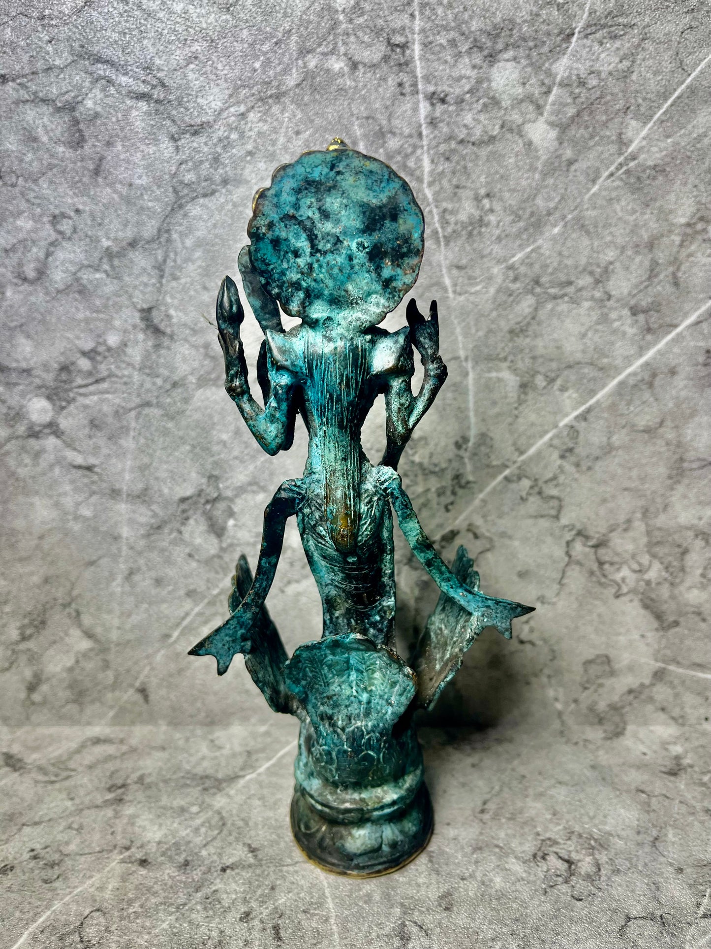 Bronze Saraswati Statue: Hindu Goddess of Wisdom, Balinese Art