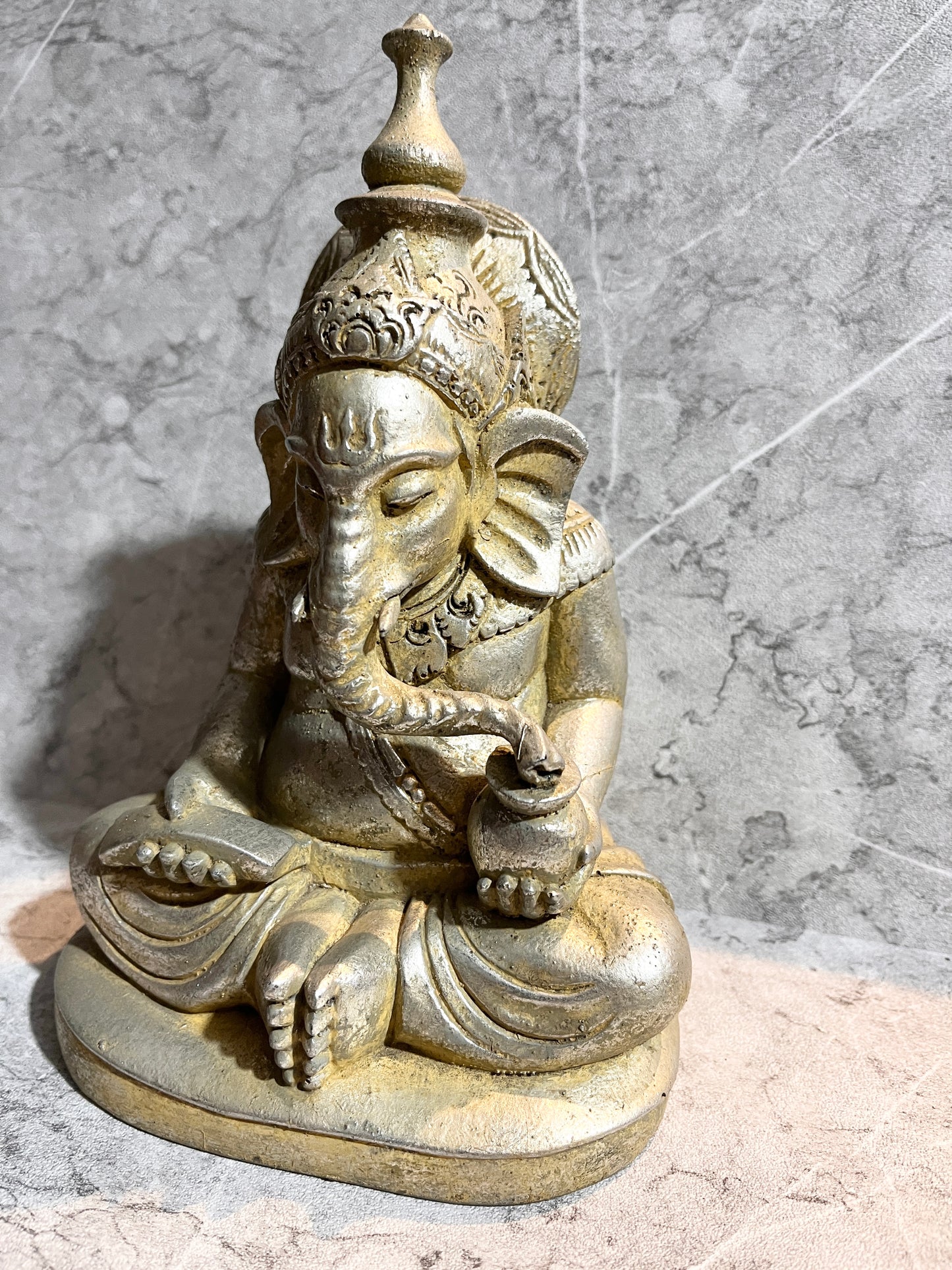 Resin Balinese Ganesha Figure – Handmade Hindu God, housewarming, home decor, gift, handmade.