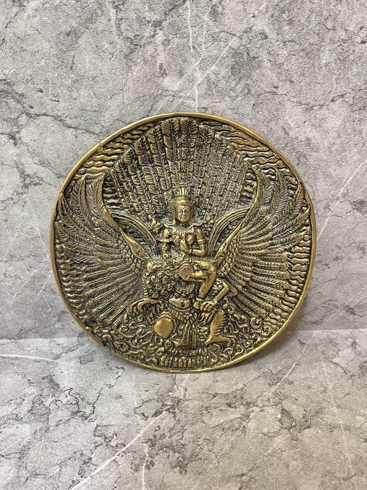 Bronze Garuda Wall Decor: Balinese Sacred Symbol, Spiritual Home Accent