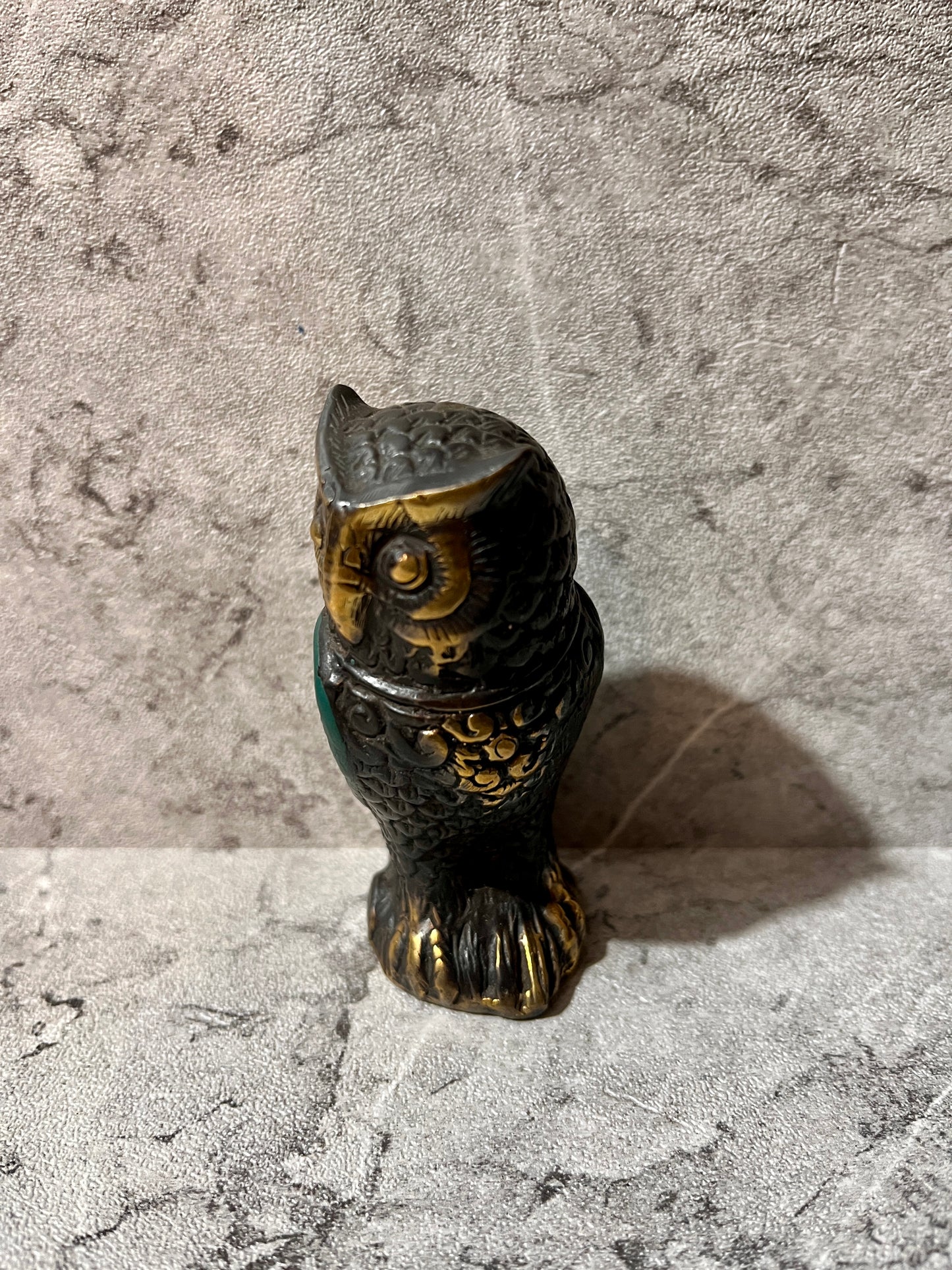 Bronze Owl Figure – Handcrafted Animal Sculpture, Home Decoration, housewarming, gift, handmade.