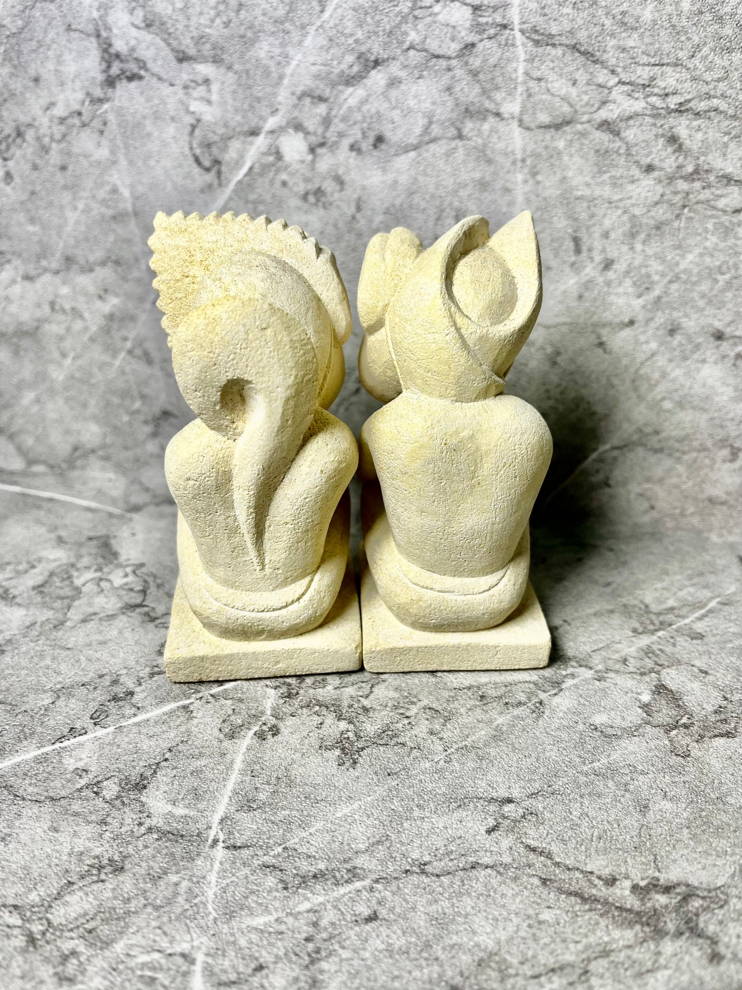 Balinese Wedding Couple – Hand-Carved Limestone Figures
