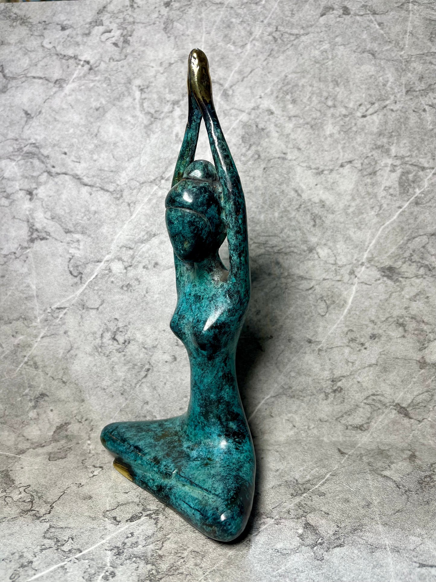 Inner Balance – Bronze Yoga Woman Figure | Handcrafted Serenity Art