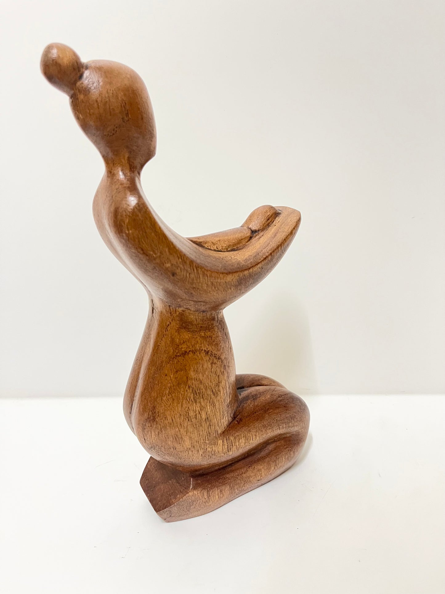 Balinese Abstract Mother and Child Wooden Sculpture