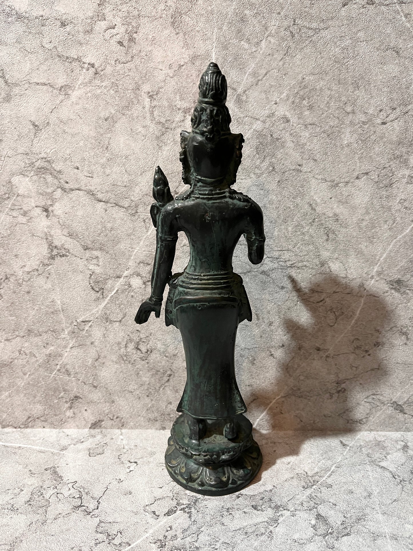 Bronze Goddess Tara Figure – Hindu Balinese Art Sculpture | Handmade Spiritual Home Decoration