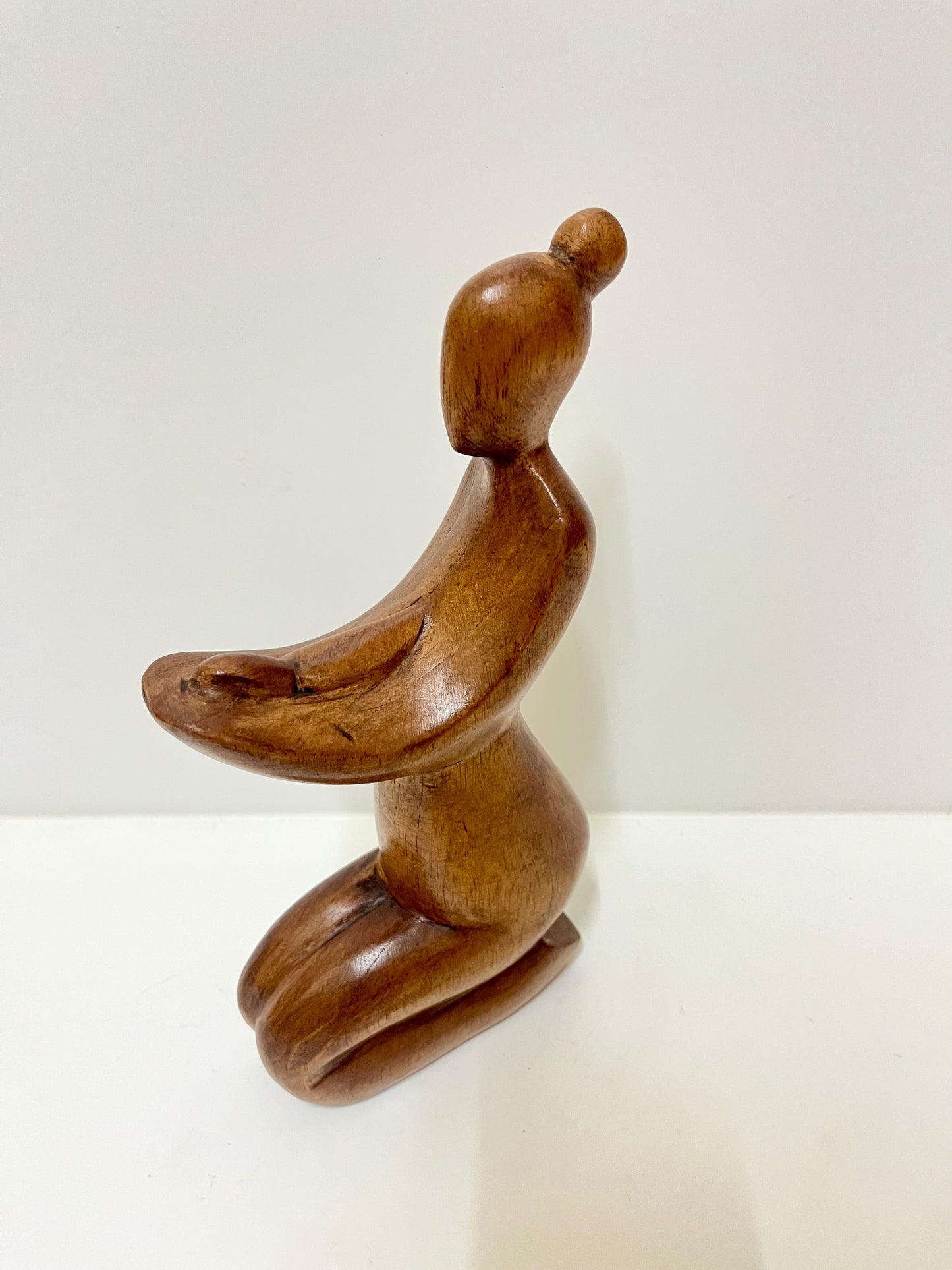 Balinese Abstract Mother and Child Wooden Sculpture