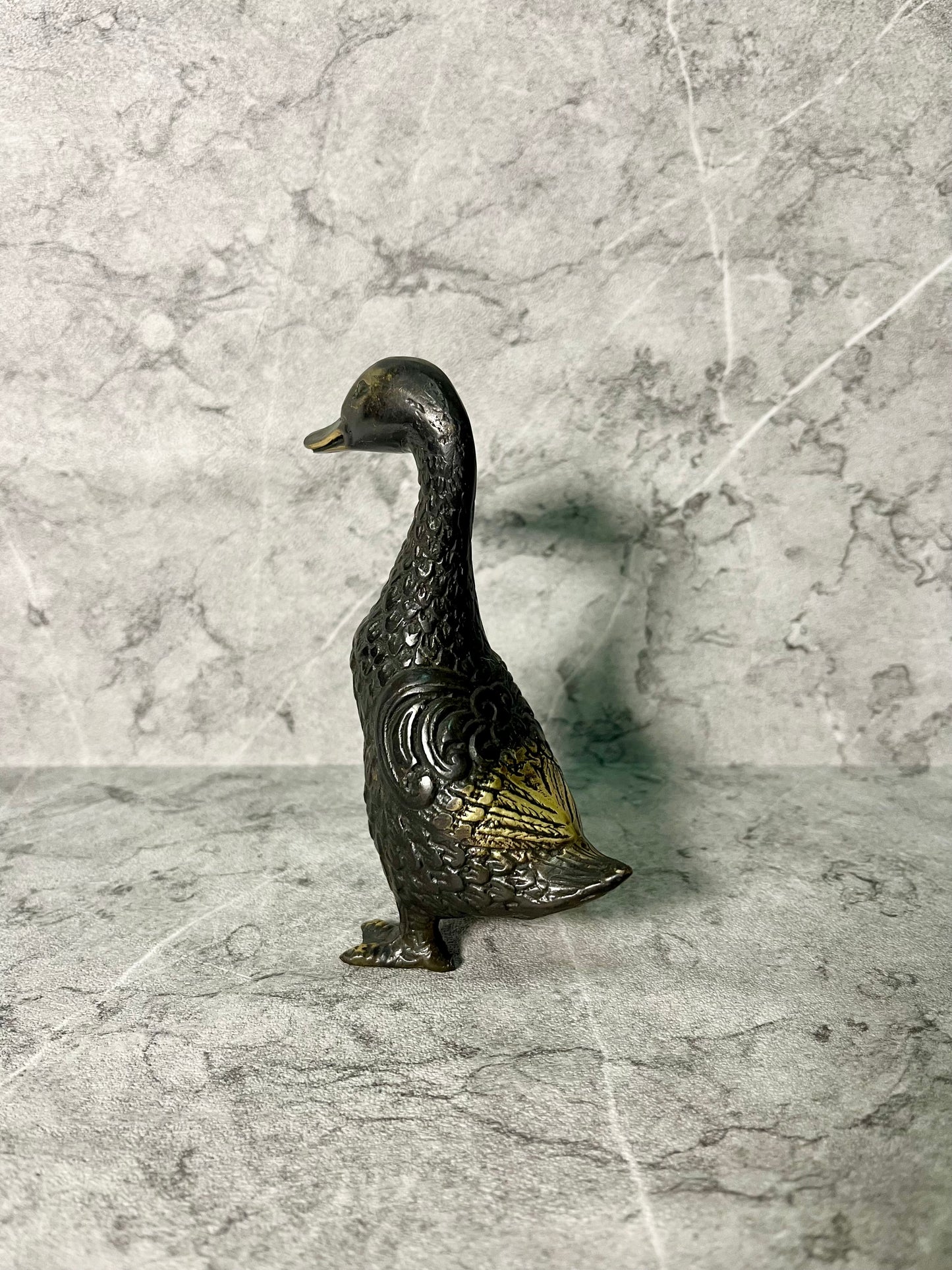 Handmade Bronze Duck Figurine | Balinese Artisan Sculpture