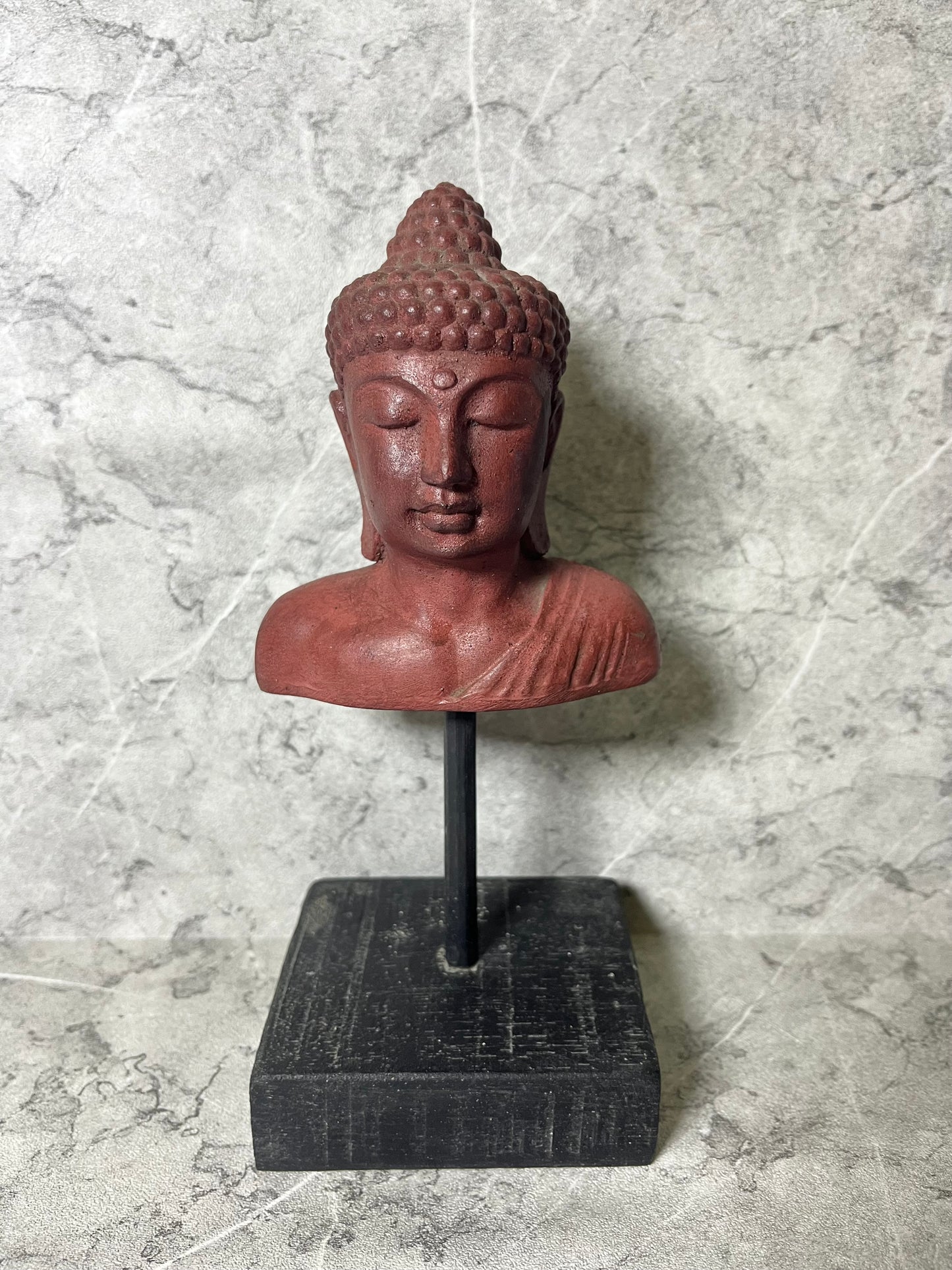 Wooden Buddha with Stand | Hand-Carved Balinese Spiritual Decor