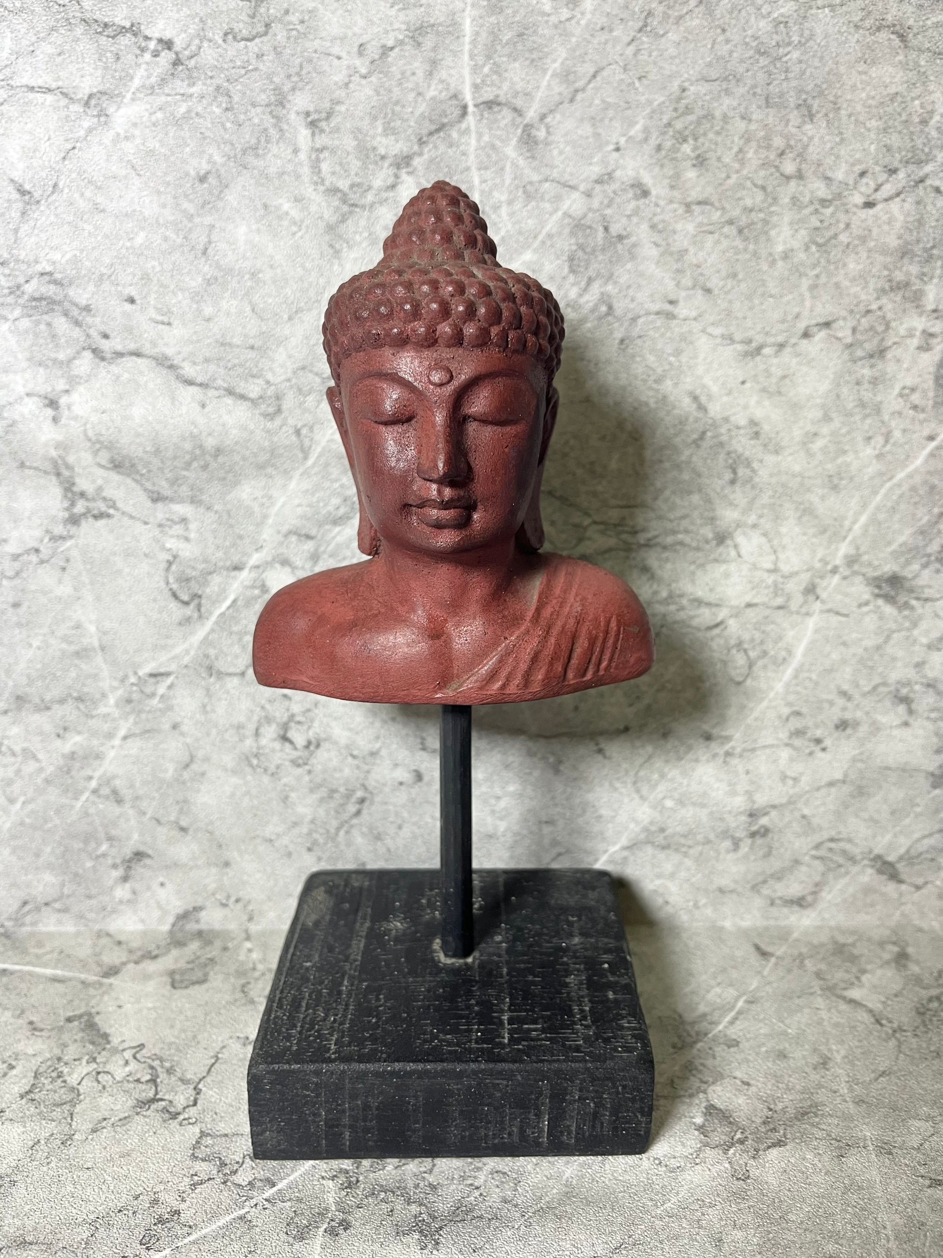Wooden Buddha with Stand | Hand-Carved Balinese Spiritual Decor