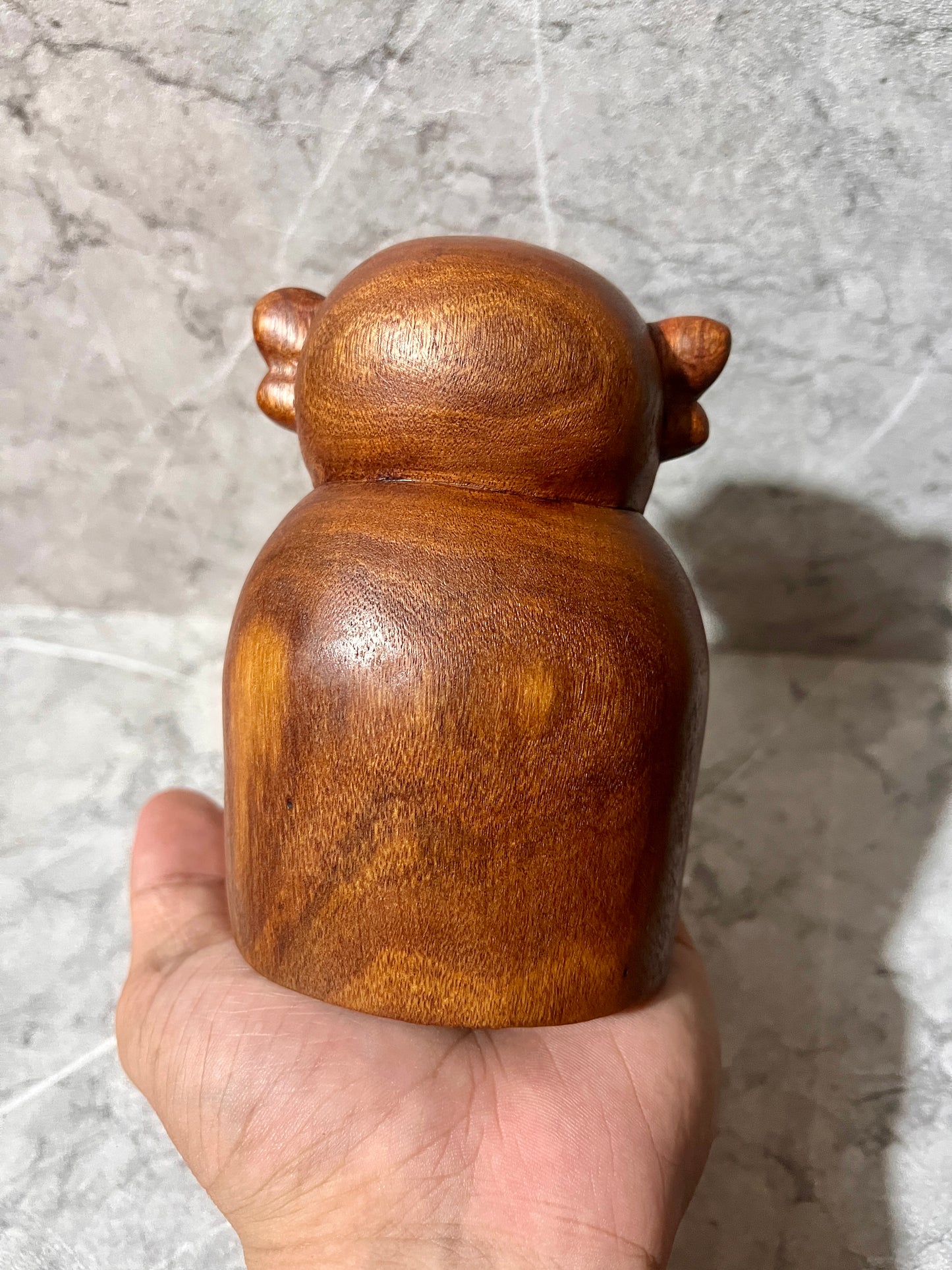 Wooden Jizo Statue – Hand-Carved Balinese Art Figure | handmade, gift, housewarming, home decoration.