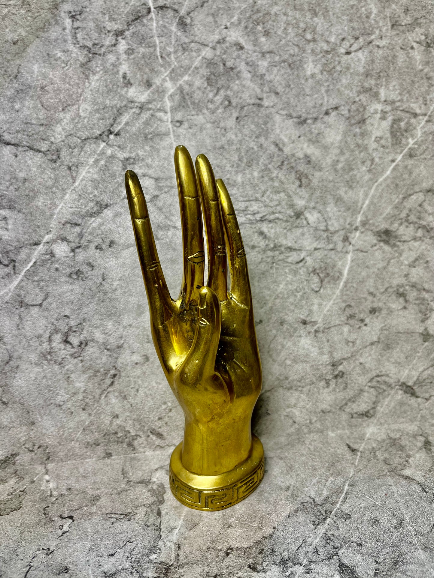 Bronze Abstract Hand Sculpture: Modern Balinese Decor