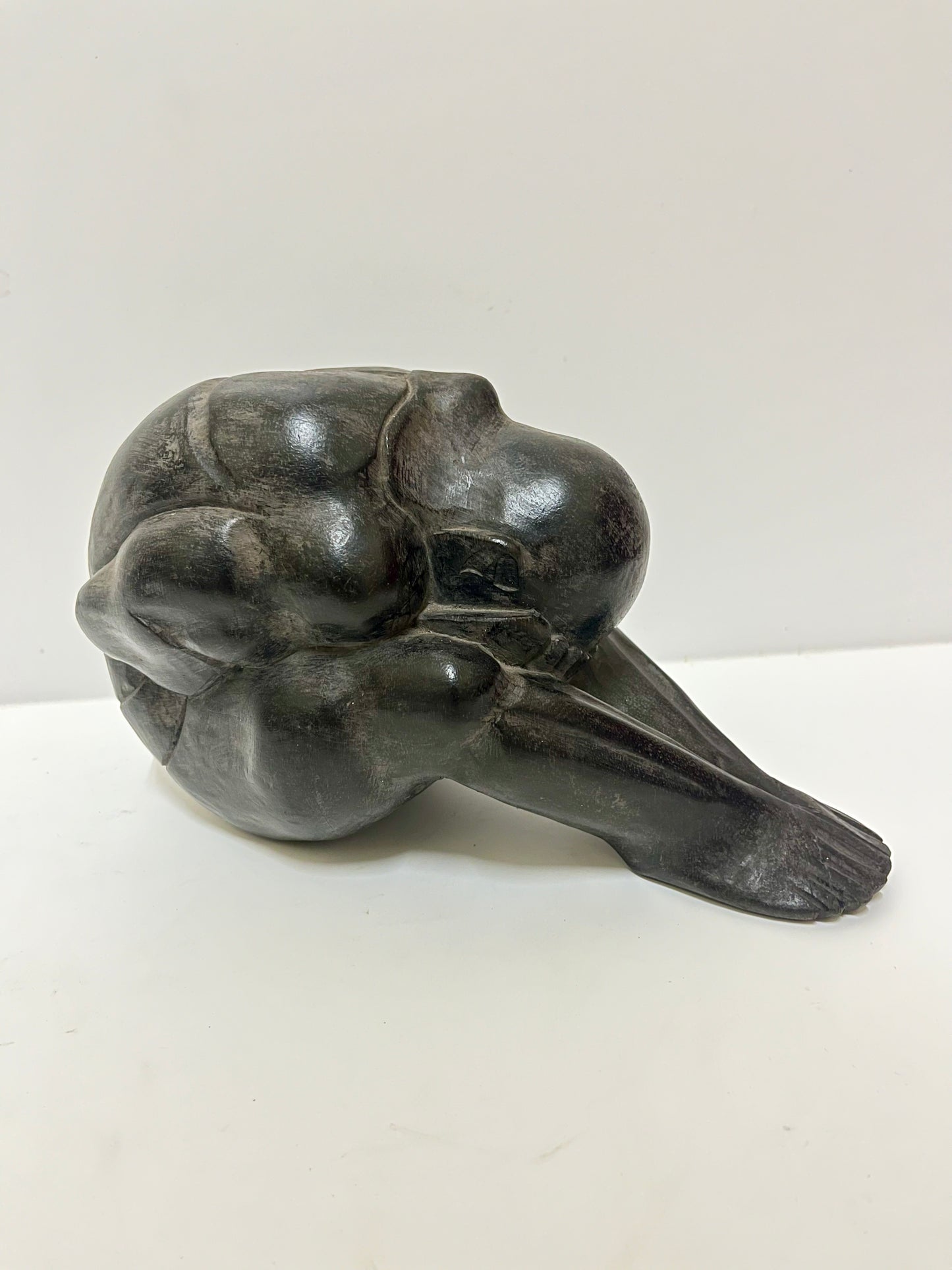 Still Embrace – Abstract Wooden Woman in Rest