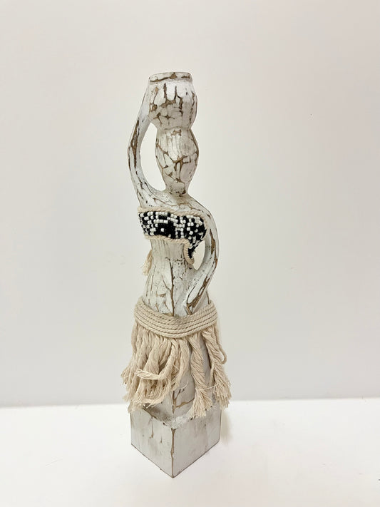 Balinese Wooden Carved Dancing Lady – Handcrafted Traditional Figurine (12.6 inches), handmade, gift, housewarming, home decoration.