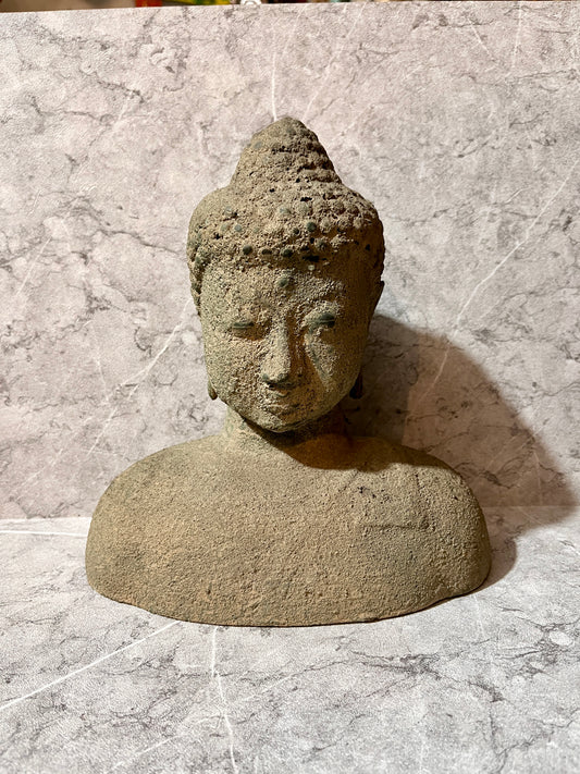 Vintage Bronze Buddha Sculpture – Handcrafted Spiritual Figure | Timeless Balinese Collection & Meditation Decor