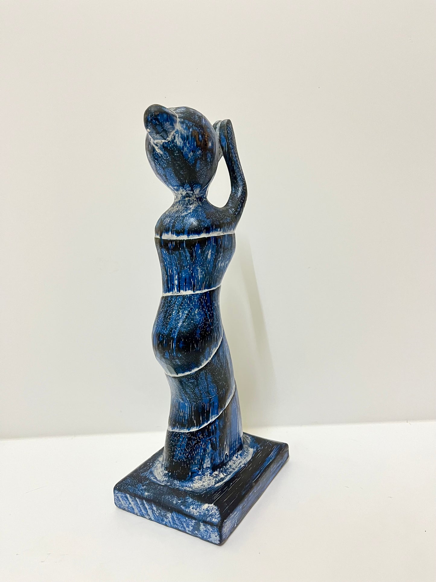 Dancing Lady Abstract – Handcrafted Wooden Sculpture (11 inches)